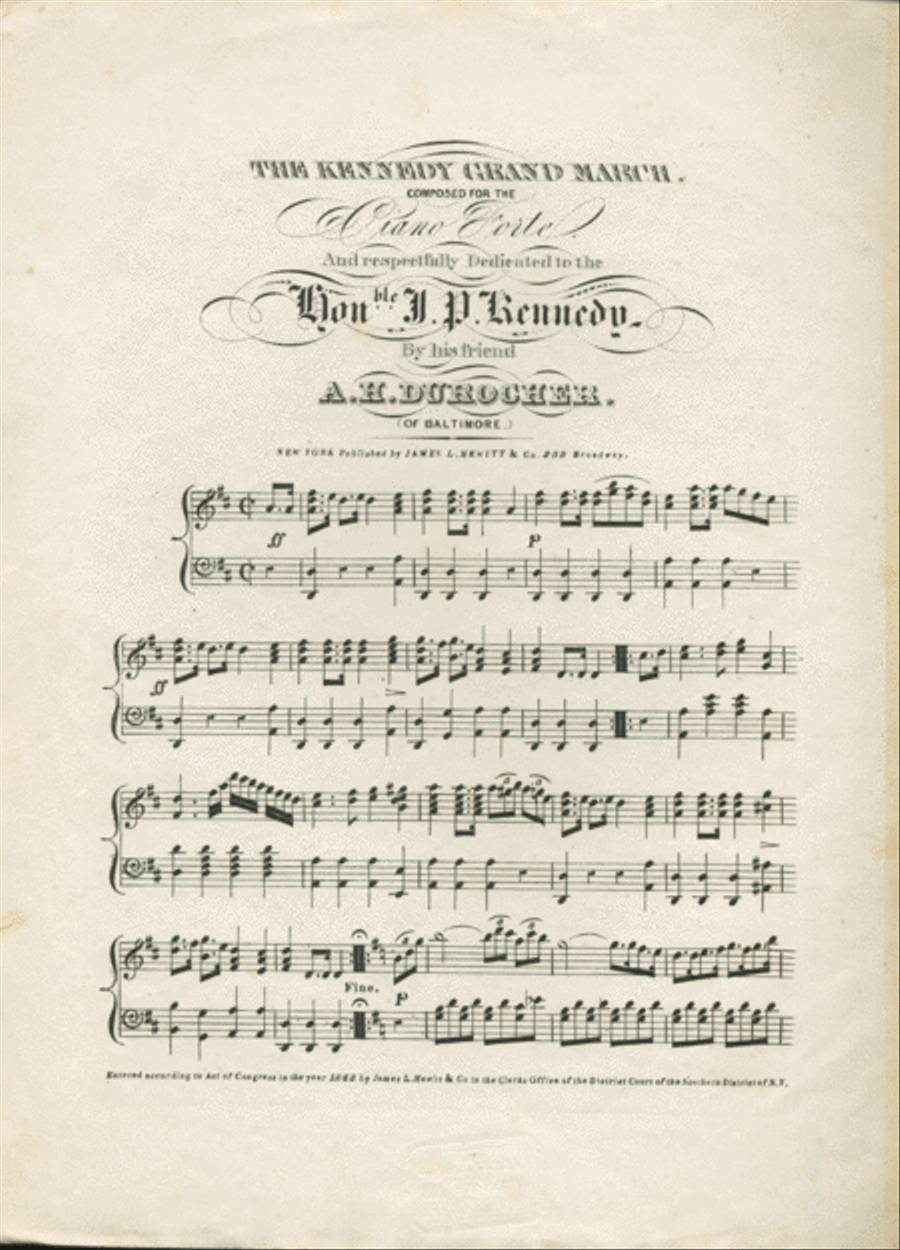 The Kennedy Grand March Piano Solo scores gallery preview page 1