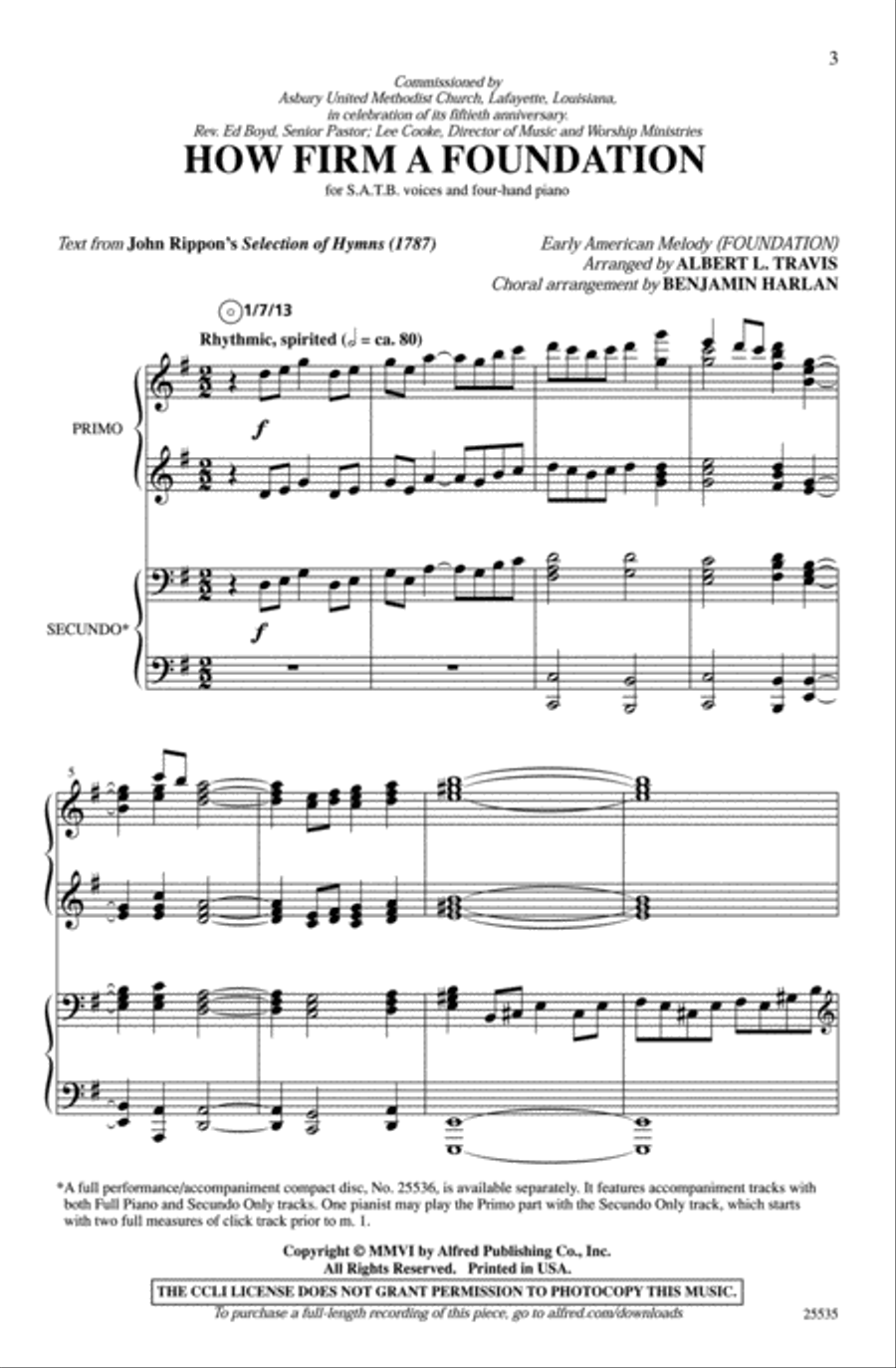 How Firm a Foundation 4-Part scores gallery preview page 2