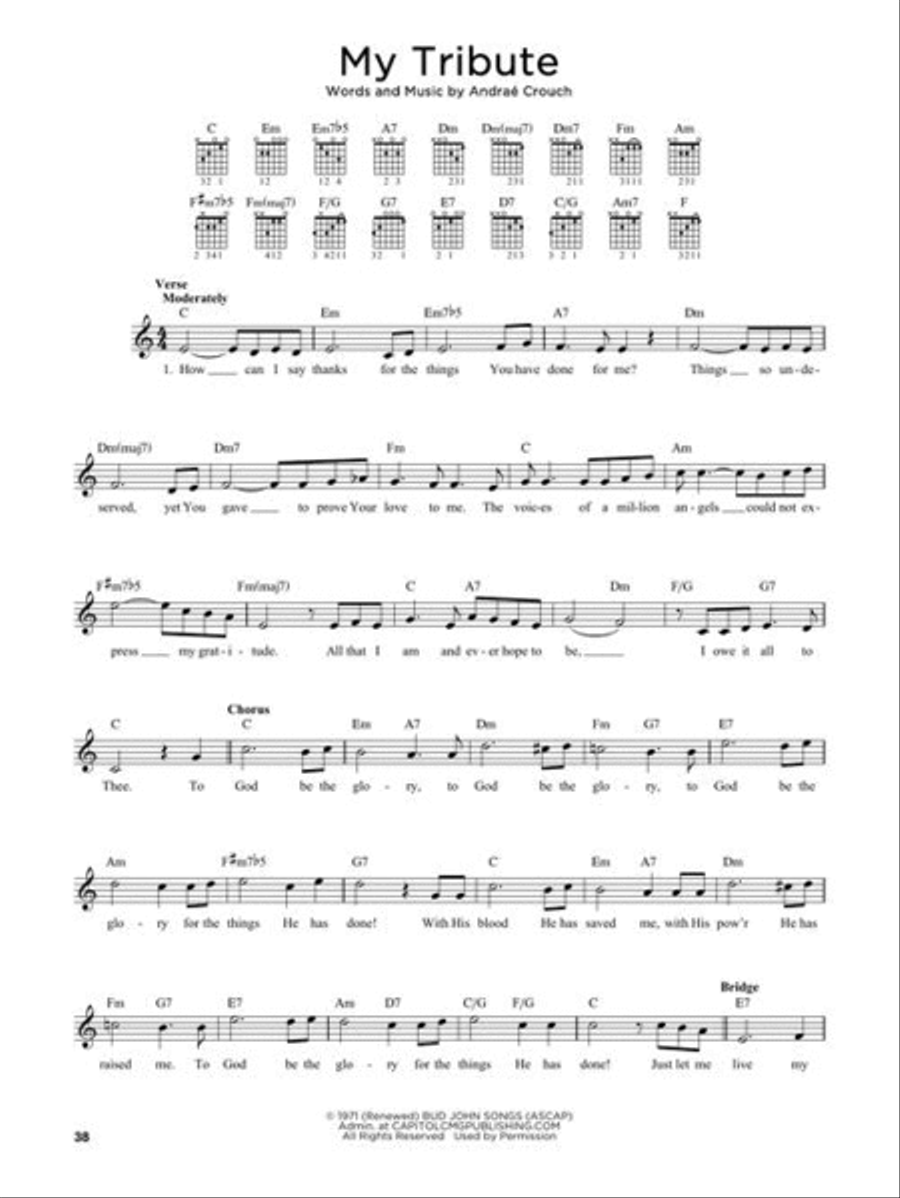 First 50 Gospel Songs You Should Play on Guitar Guitar scores gallery preview page 6
