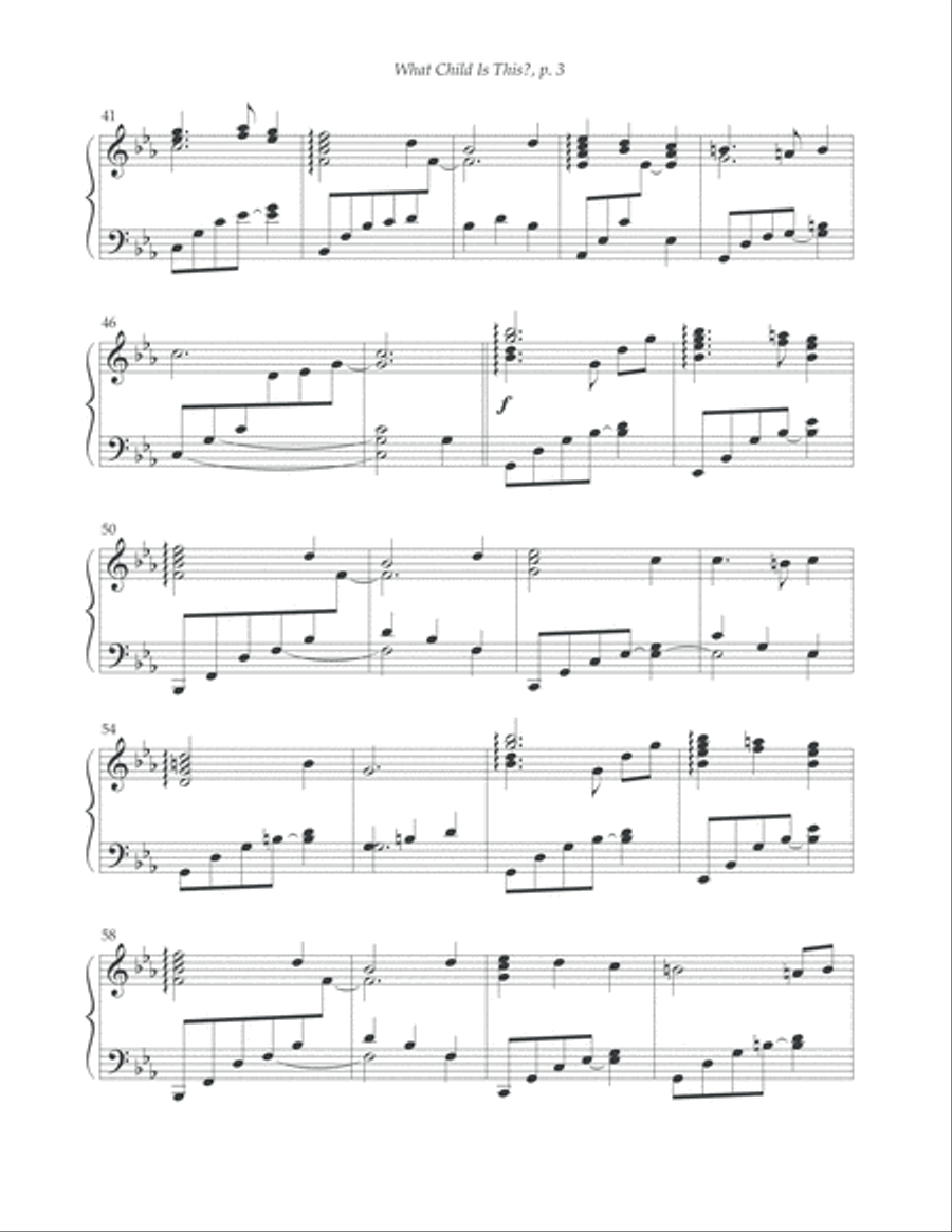 What Child Is This? Piano Solo scores gallery preview page 4