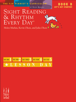 Book cover for Sight Reading & Rhythm Every Day, Let's Get Started Book B
