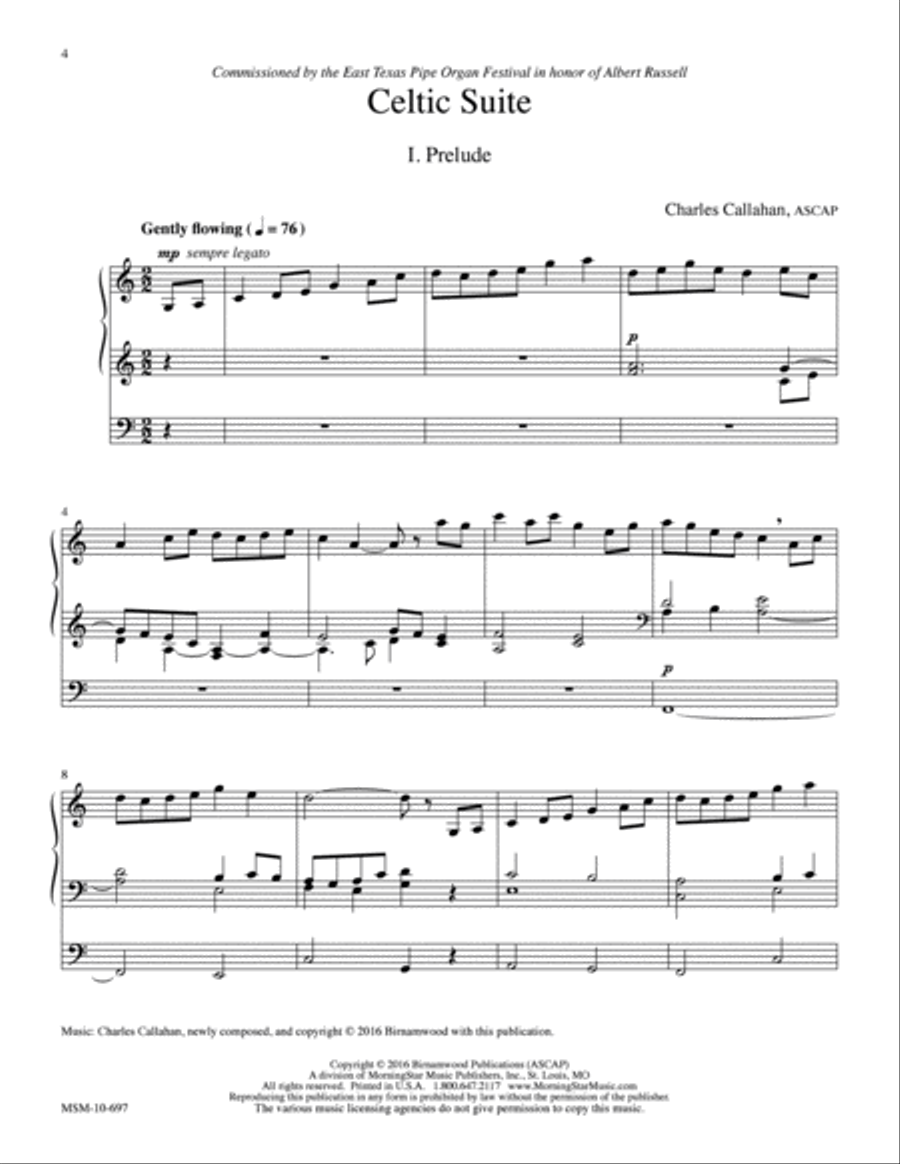 Celtic Suite Organ scores gallery preview page 4