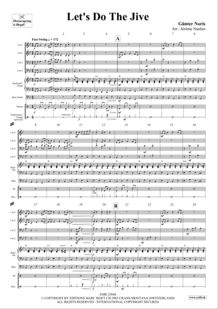 Let's Do The Jive Brass Ensemble scores gallery preview page 3