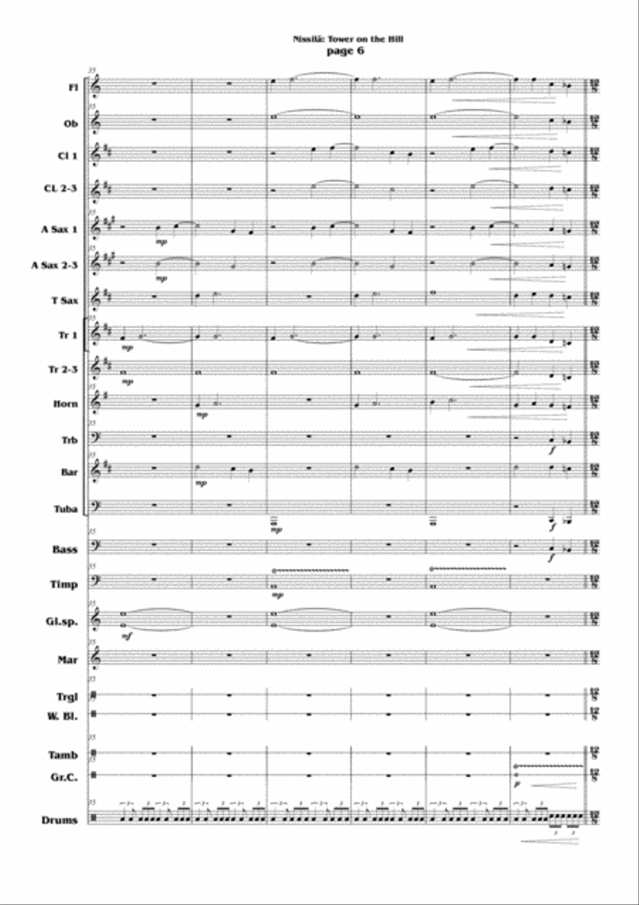 Tower on the Hill Concert Band scores gallery preview page 6