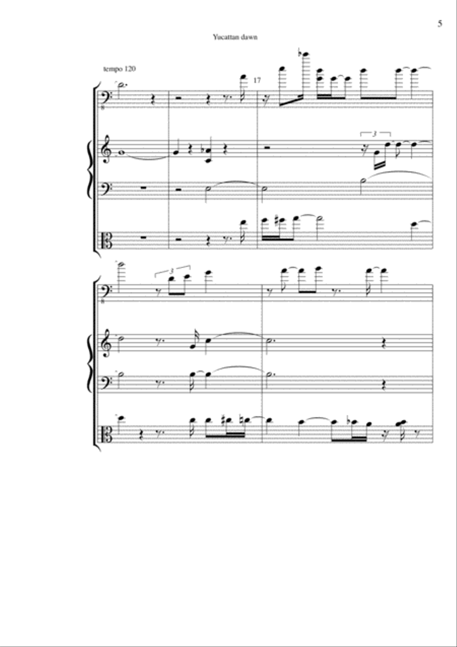 Yucattandawn Yucattandawn Jazz Ensemble scores gallery preview page 6
