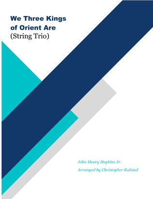 Book cover for We Three Kings of Orient Are (String Trio)