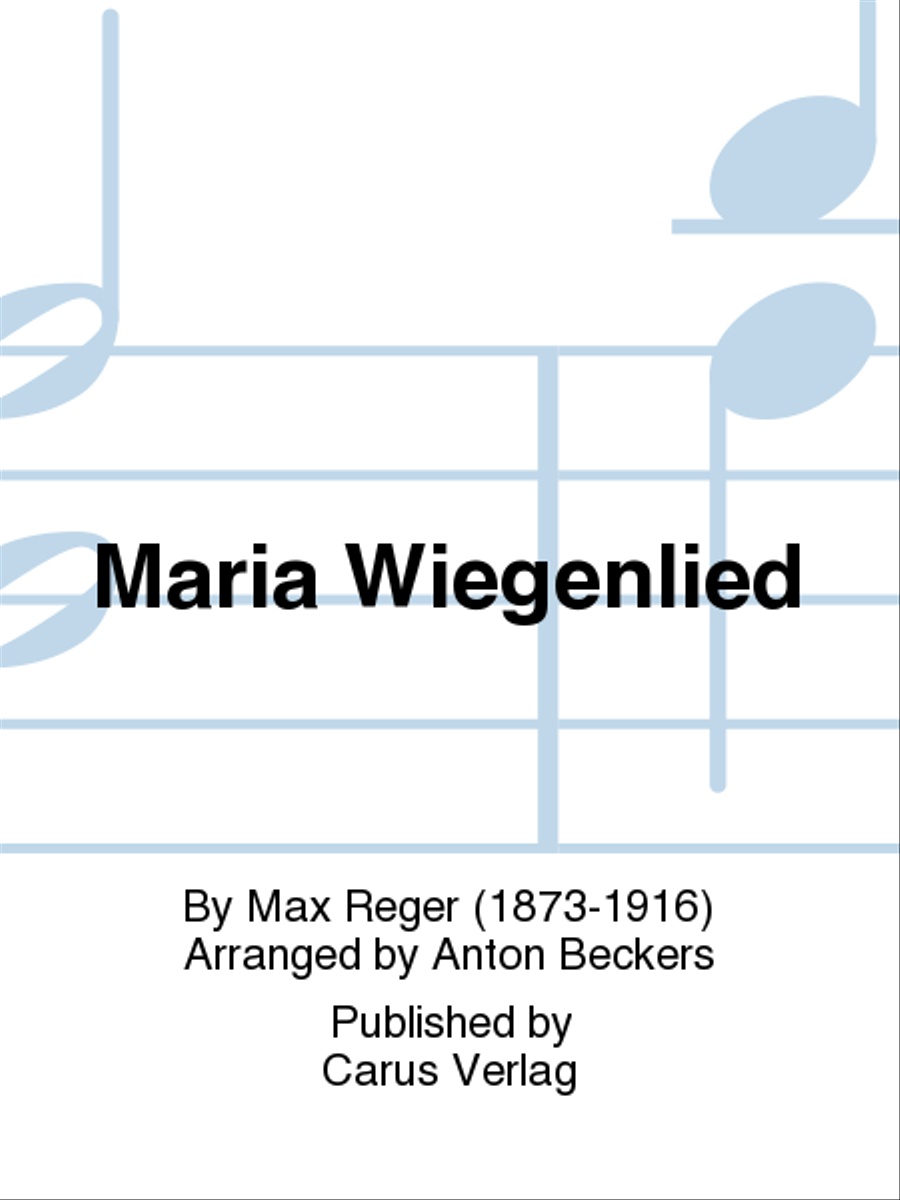 Maria Wiegenlied SSA scores gallery preview page 1