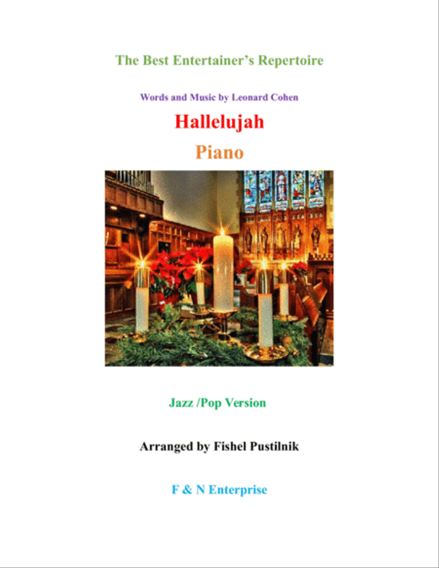 Hallelujah Piano, Vocal, Guitar scores gallery preview page 1