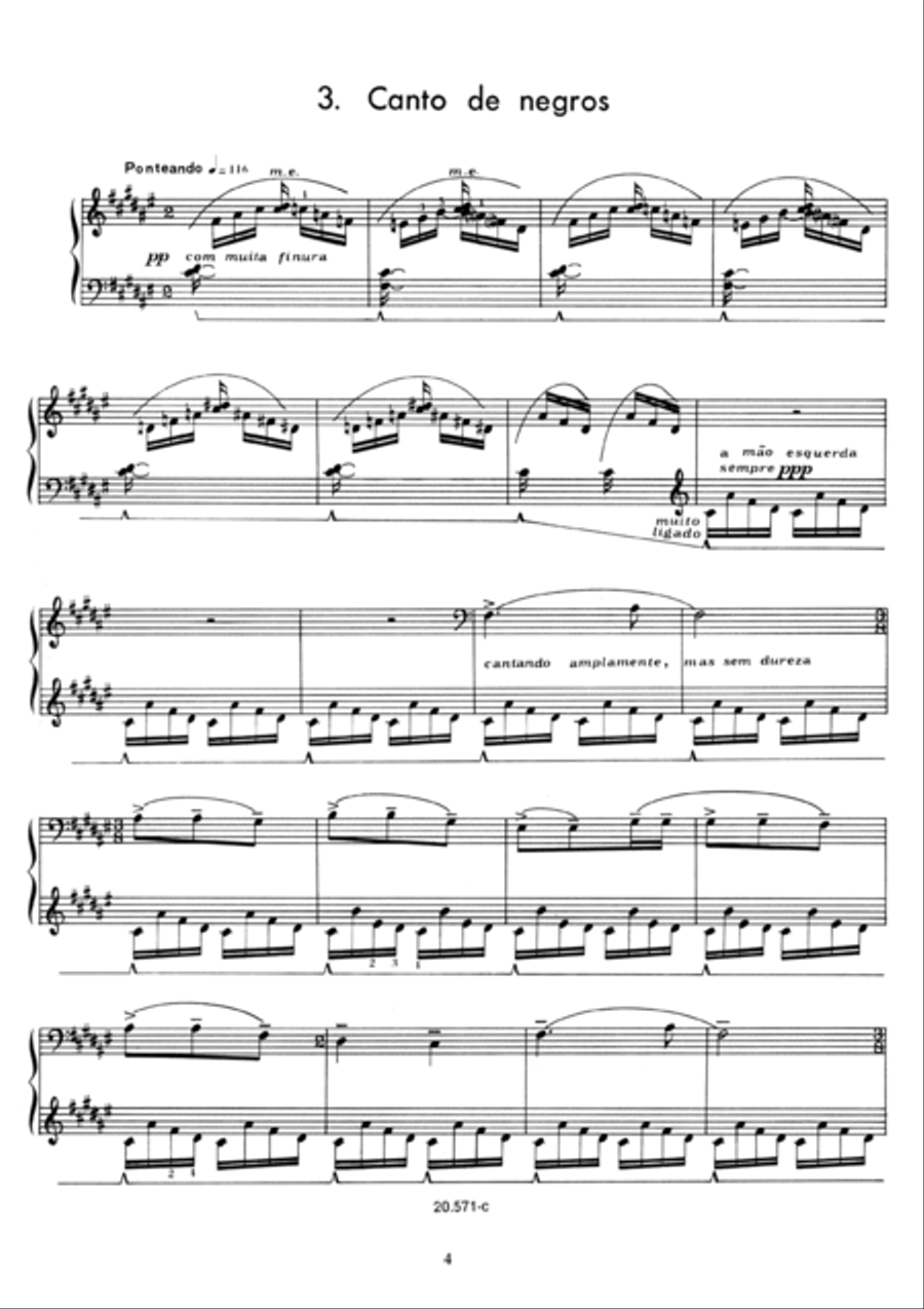 Sete miniaturas Piano Solo scores gallery preview page 6