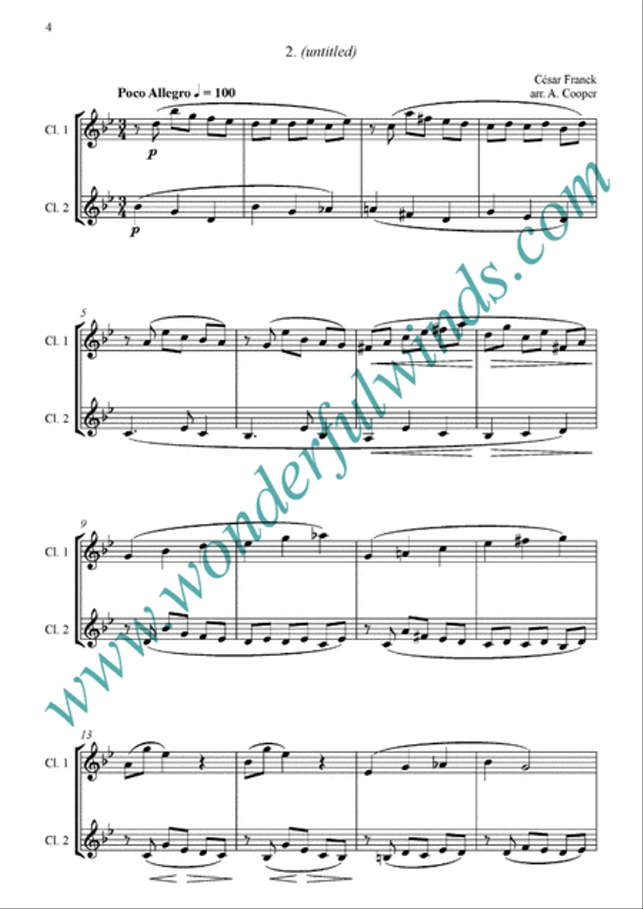 4 Pièces Brèves 4 Pièces Brèves Clarinet Duet scores gallery preview page 3