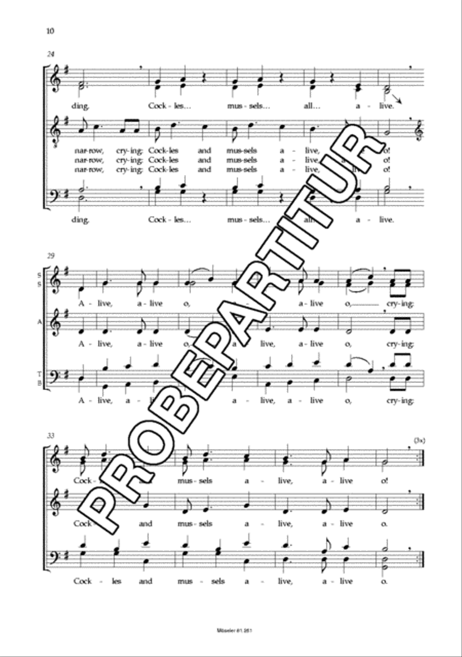 Vier irische Folksongs Vier irische Folksongs 4-Part scores gallery preview page 11