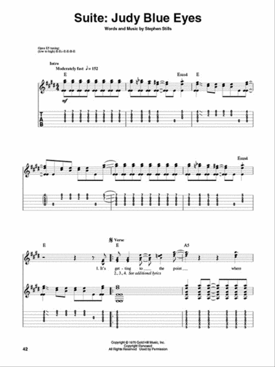 Crosby, Stills & Nash Guitar Tablature scores gallery preview page 3
