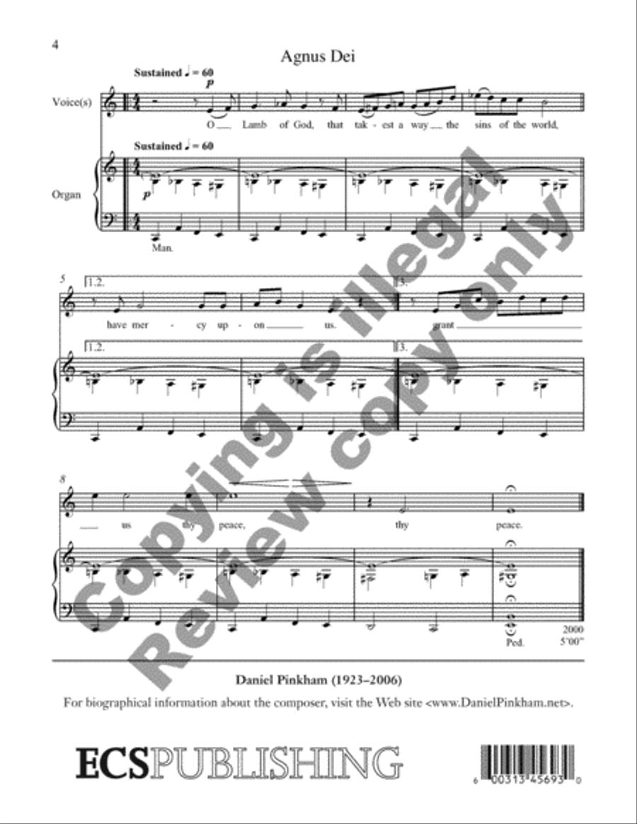 Missa mandatum novum Missa mandatum novum Unison Choir scores gallery preview page 4