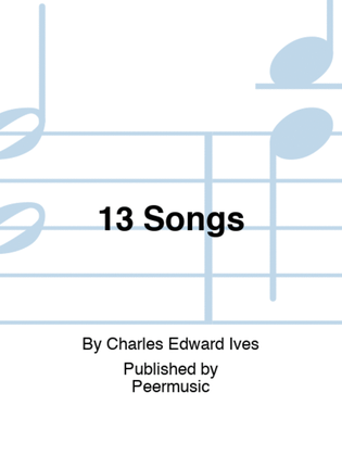 Book cover for 13 Songs