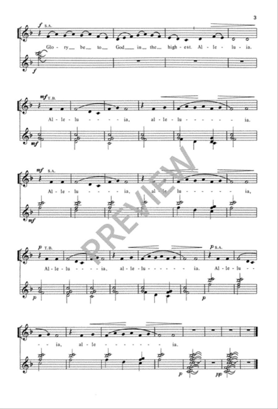 Born Today Unison Choir scores gallery preview page 4