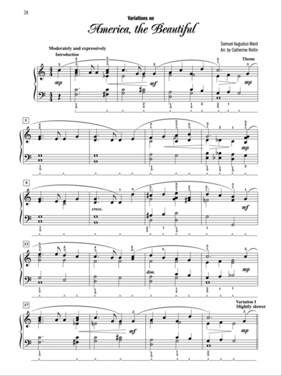 American Medleys & Variations Piano Solo scores gallery preview page 6