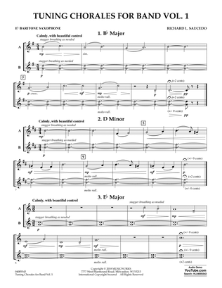 Tuning Chorales for Band - Eb Baritone Saxophone