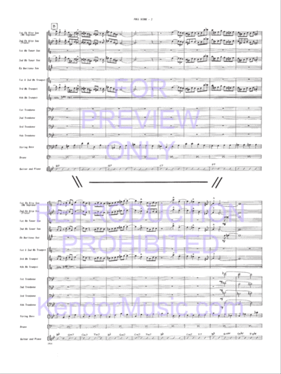 Fingers Jazz Ensemble scores gallery preview page 3