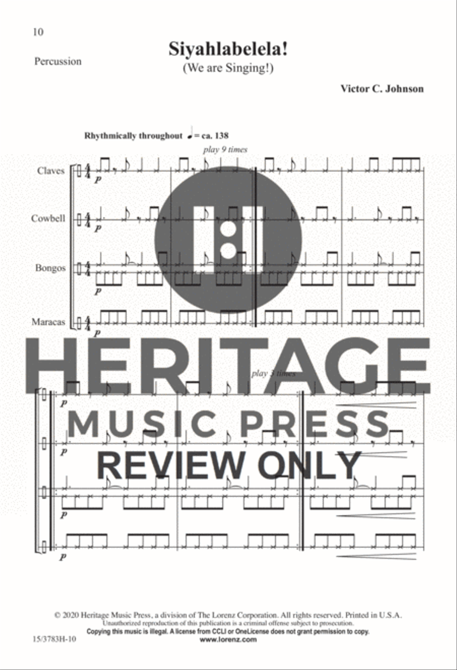 Siyahlabelela! Siyahlabelela! 3-Part scores gallery preview page 8