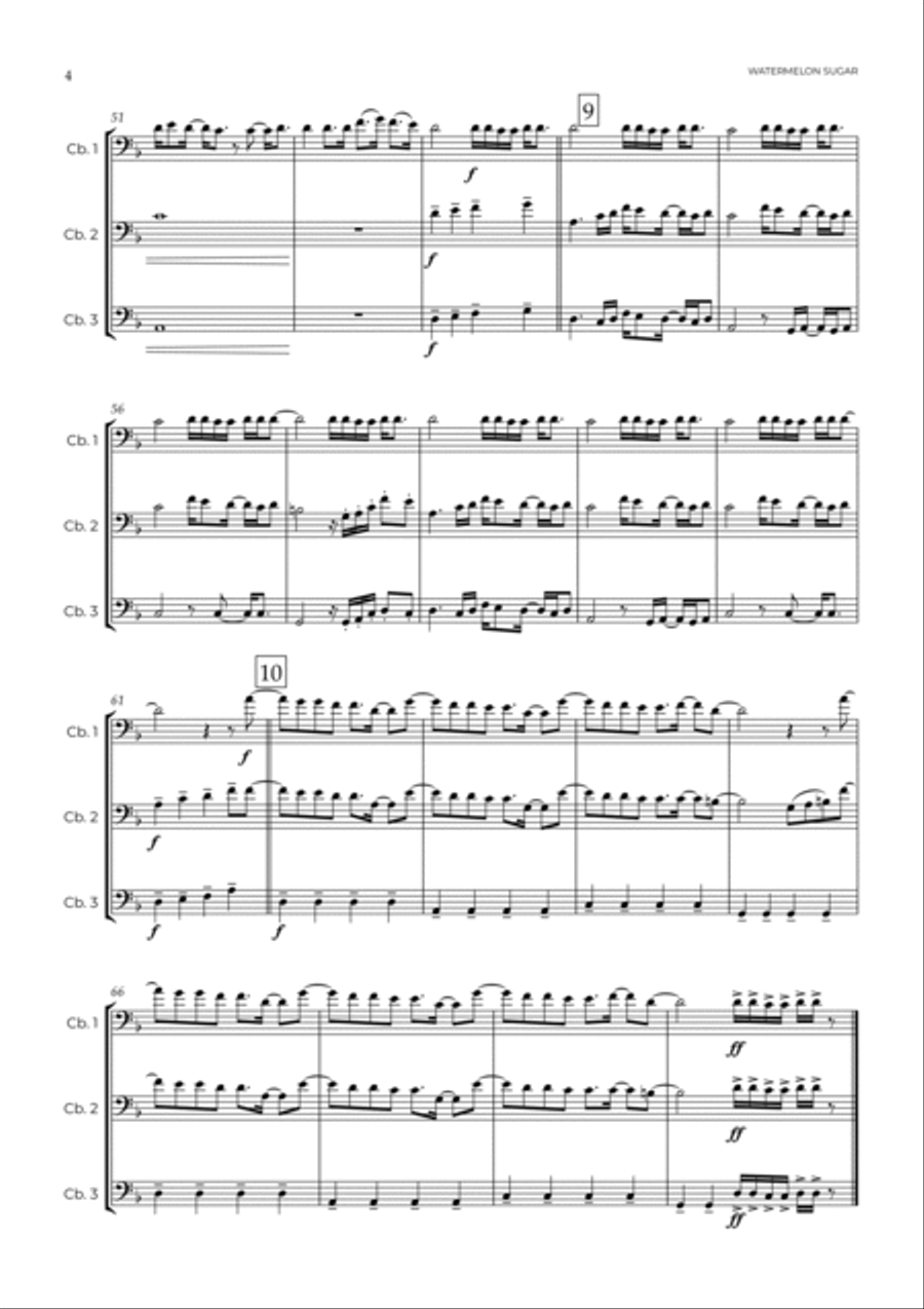 Watermelon Sugar Watermelon Sugar String Trio scores gallery preview page 5
