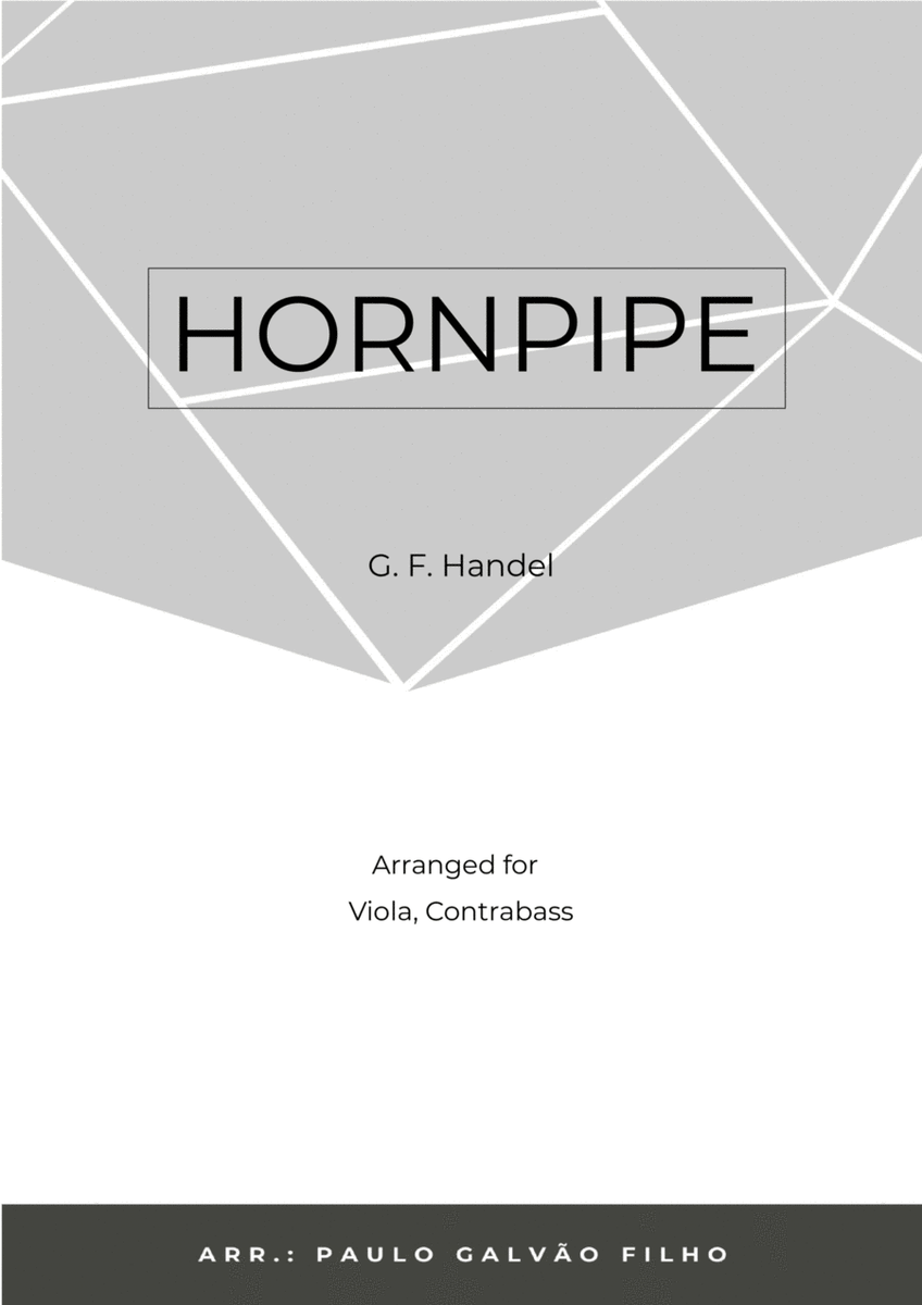 HORNPIPE - HANDEL - VIOLA & CONTRABASS image number null