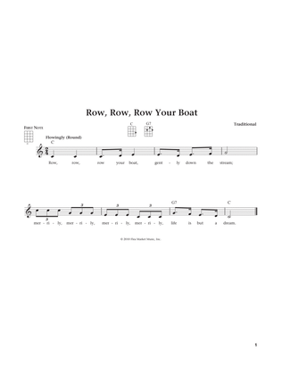 Row, Row, Row Your Boat (from The Daily Ukulele) (arr. Liz and Jim Beloff)