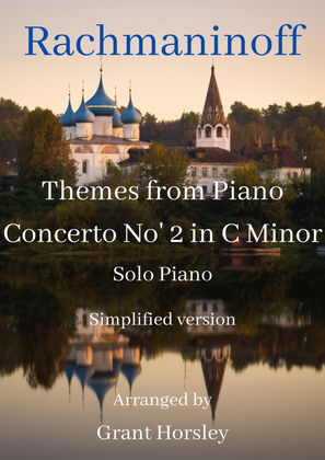 Book cover for S.Rachmaninoff- Themes from Piano Concerto No 2- Solo Piano (simplified version)