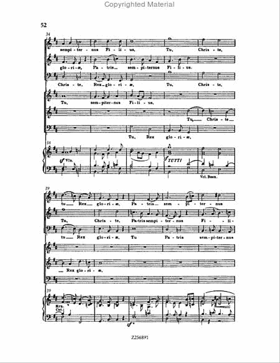 Te Deum, H 118 Choir scores gallery preview page 52