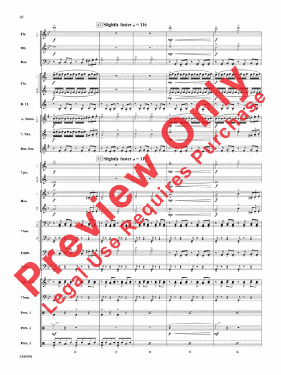 At the Movies with James Horner Concert Band scores gallery preview page 11