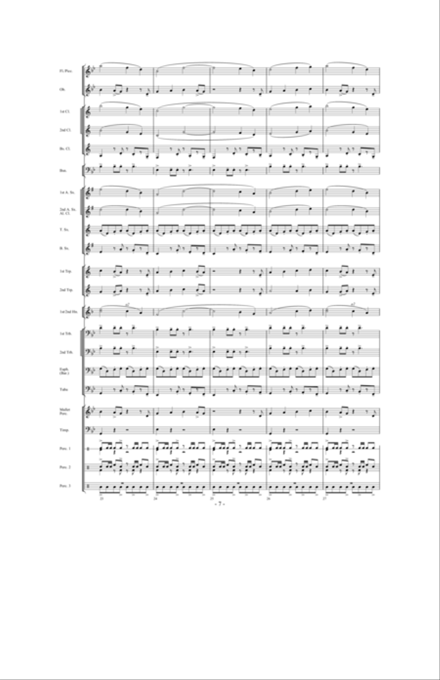 Night Ride Through Metropolis Concert Band scores gallery preview page 6