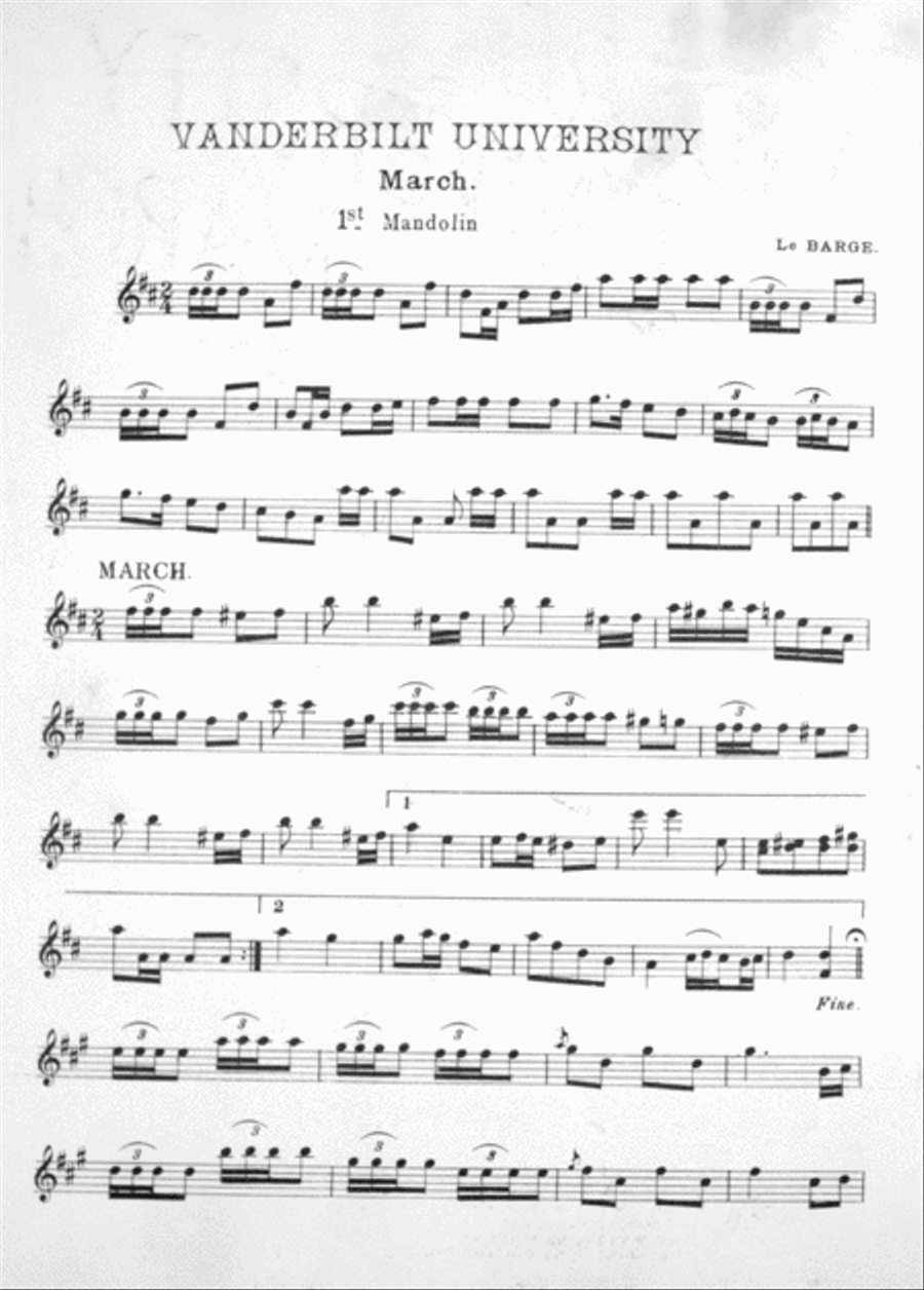 Vanderbilt University March Violin scores gallery preview page 2