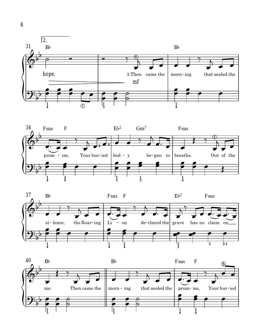 Living Hope Piano, Vocal scores gallery preview page 4