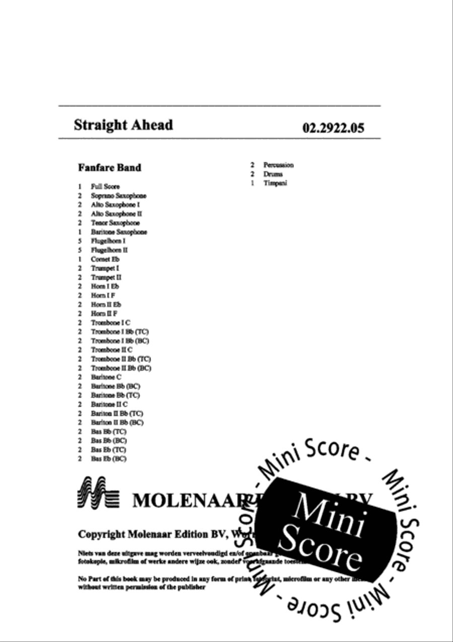 Straight Ahead Fanfare Band scores gallery preview page 4