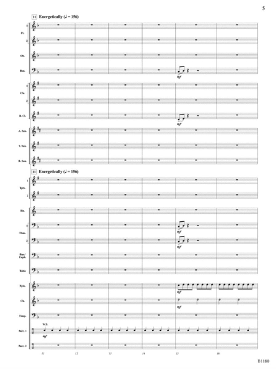 Ancient Visions: Score Concert Band scores gallery preview page 5