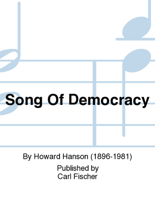Book cover for Song Of Democracy