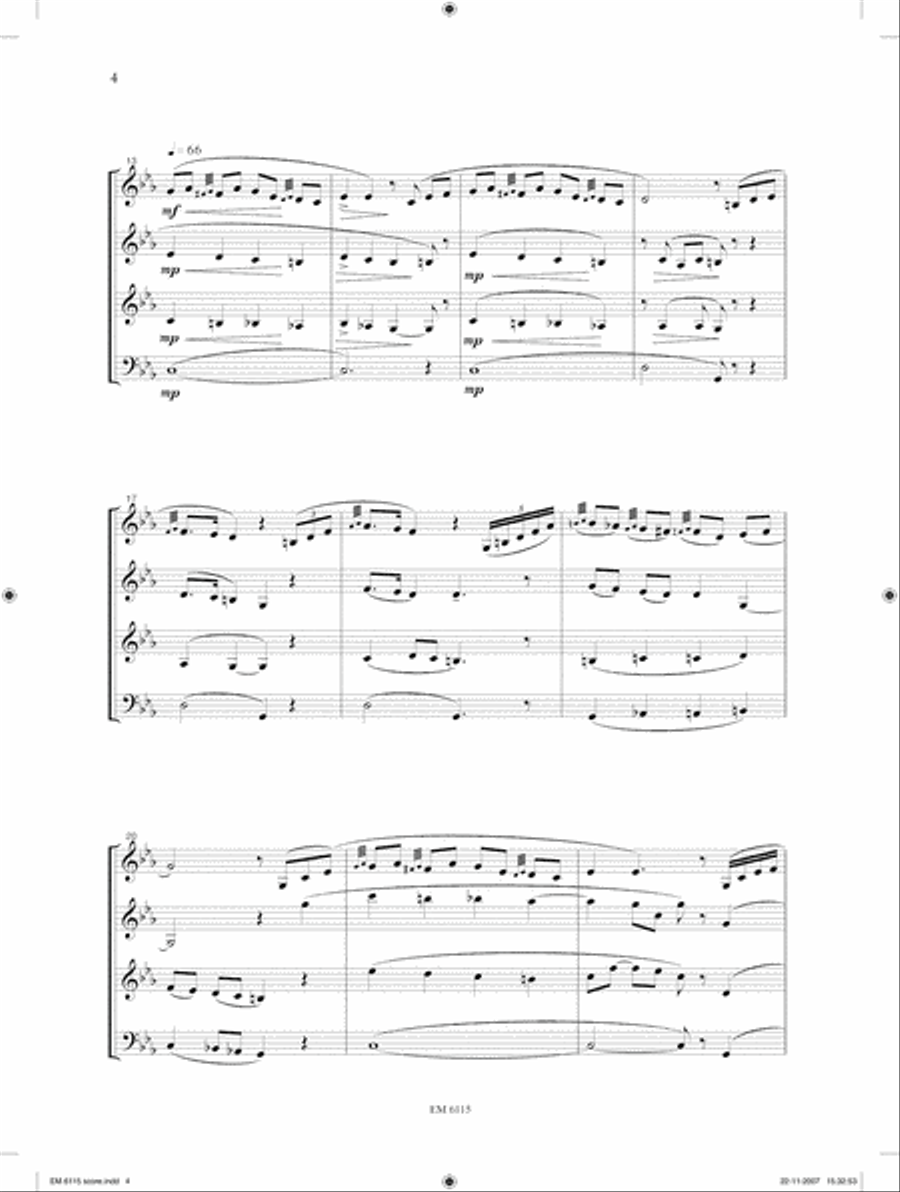 Jiddische Sjlimmert for Clarinet Quartet Clarinet Quartet scores gallery preview page 3