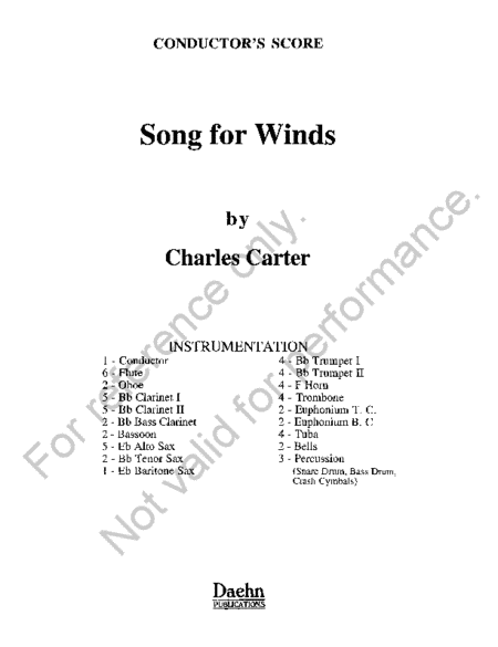 Song for Winds image number null