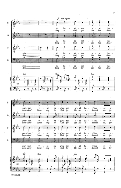 Al HaNissim (Sing to God) (arr. Joshua R. Jacobson and Hankus Netsky)
