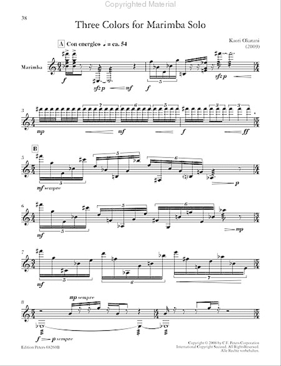 Intermediate Masterworks for Marimba, Volume 2 Marimba scores gallery preview page 8
