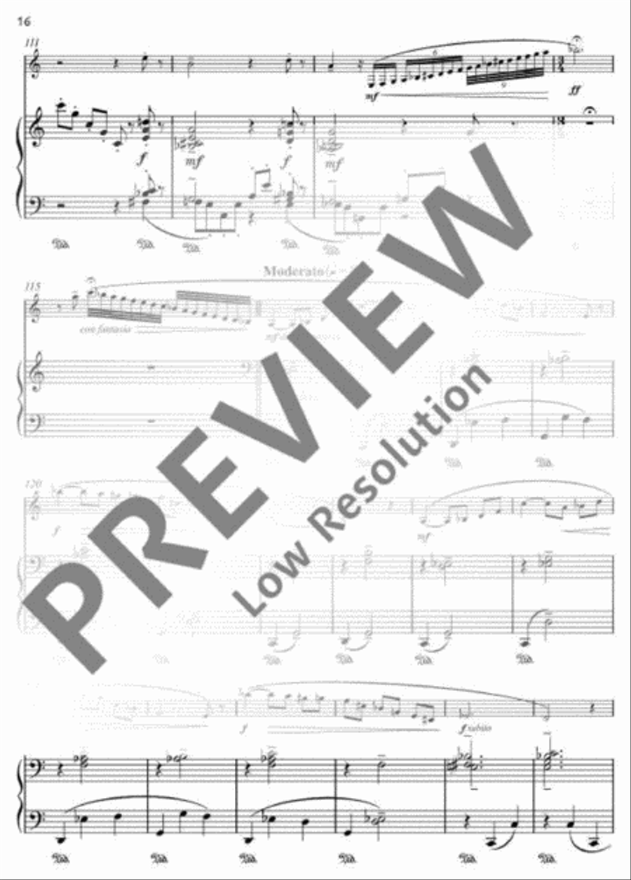 Our Lady's Minstrel B-Flat Clarinet scores gallery preview page 17