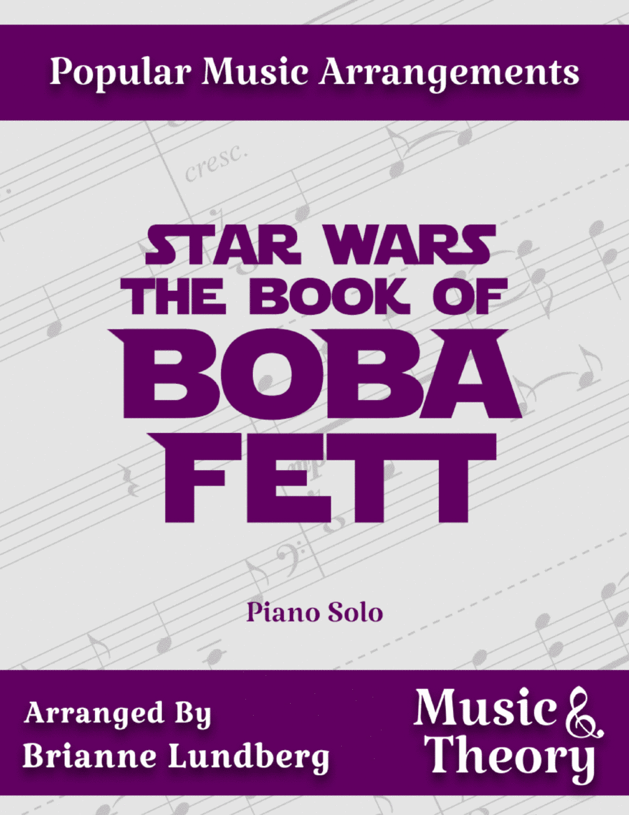The Book Of Boba Fett Main Title Theme Piano Solo scores gallery preview page 1