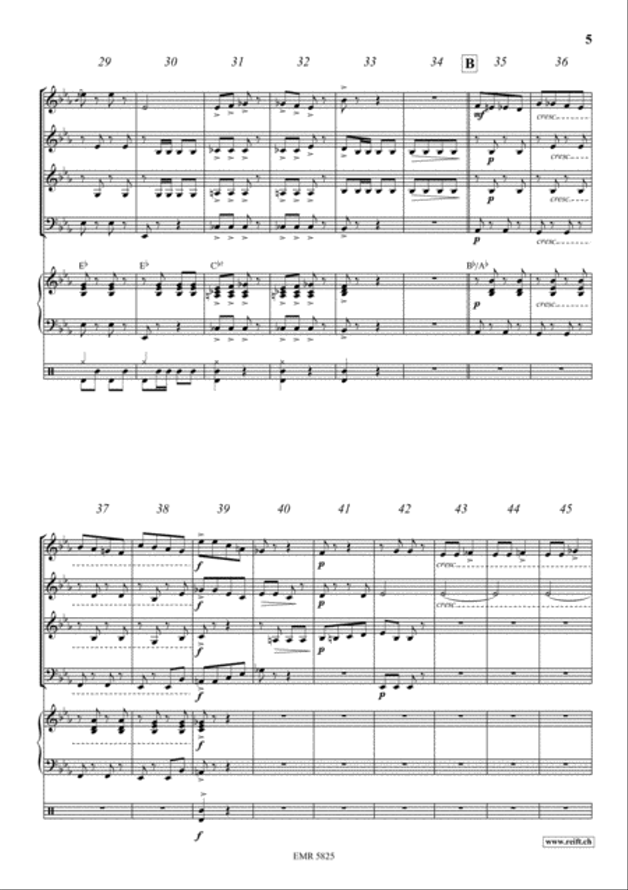 Tritsch-Tratsch Polka Concert Band scores gallery preview page 5