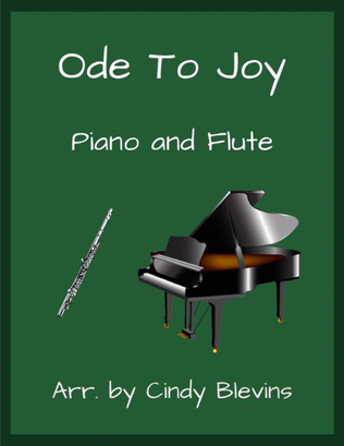 Book cover for Ode To Joy, for Piano and Flute