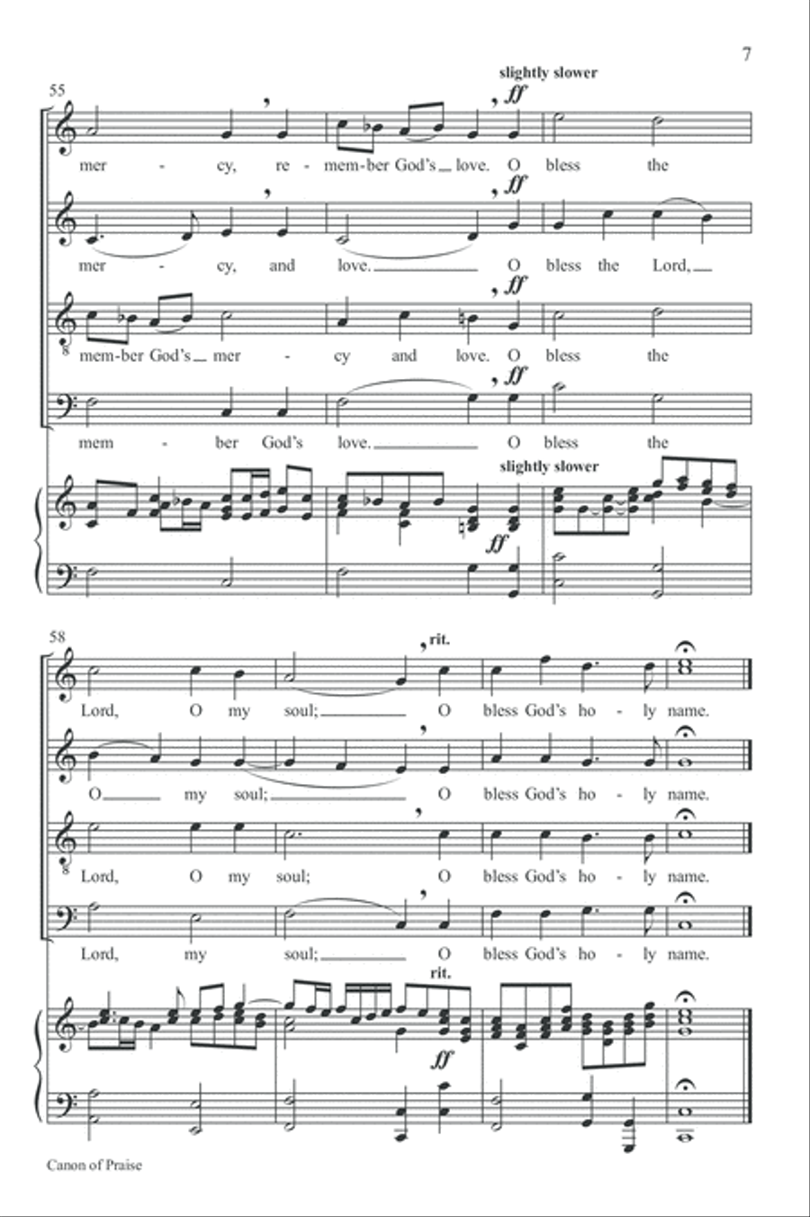 Canon of Praise Choir scores gallery preview page 7