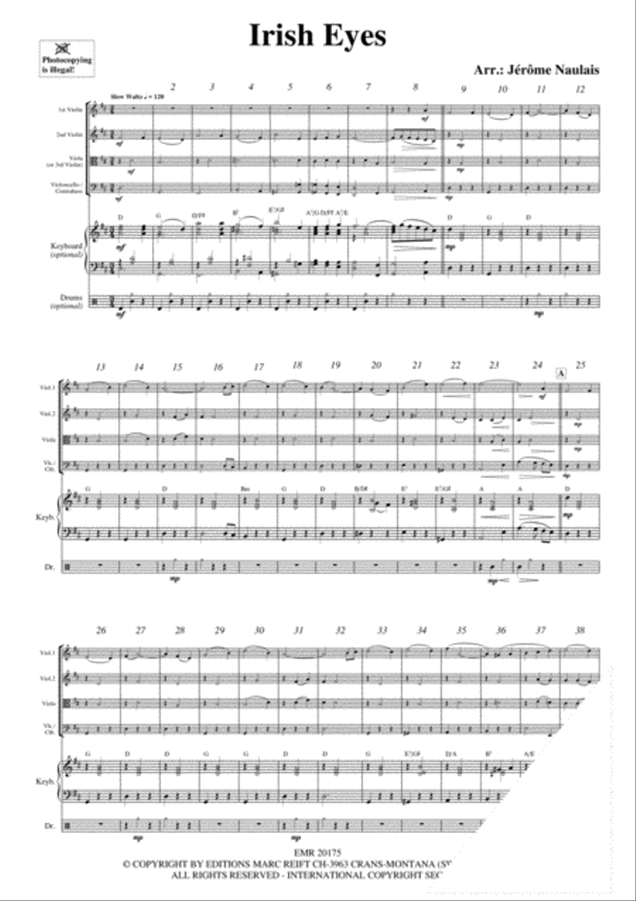 Irish Eyes String Quartet scores gallery preview page 3