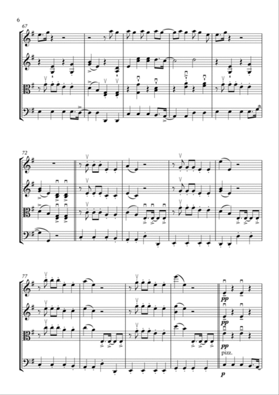Giant String Quartet scores gallery preview page 6