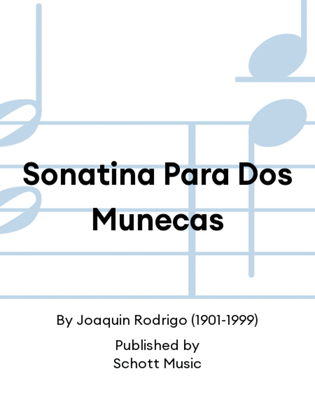 Book cover for Sonatina Para Dos Munecas