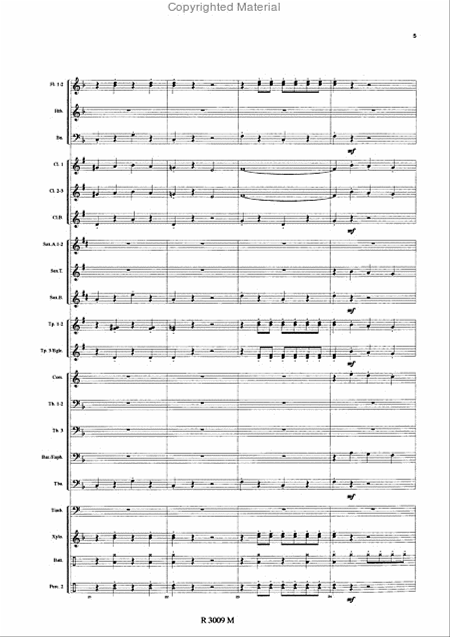 Brigades du Tigre Concert Band scores gallery preview page 6
