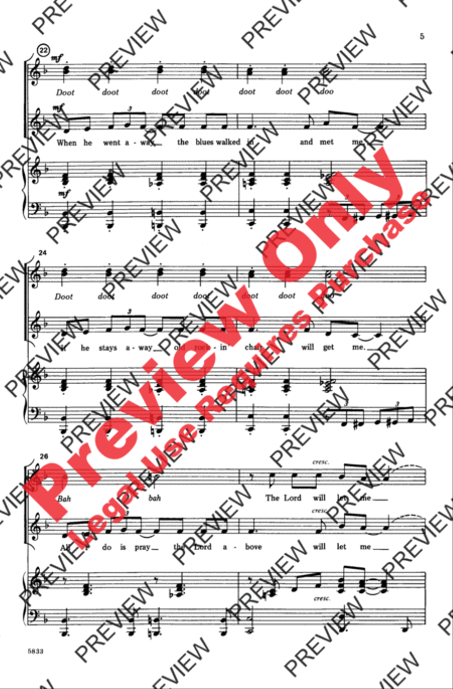 Stormy Weather Women's Choir scores gallery preview page 5
