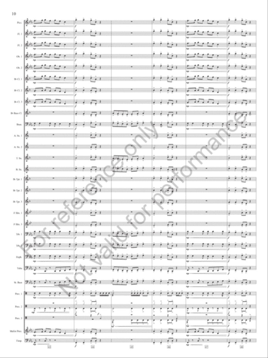 Slavonic Chorale And Dance Concert Band scores gallery preview page 11